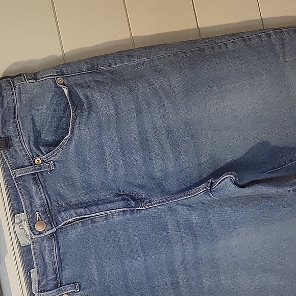 UNIVERSAL THREADS HIGH RISE SLIM STRAIGHT JEANS  16  BLUE - Picture 2 of 12